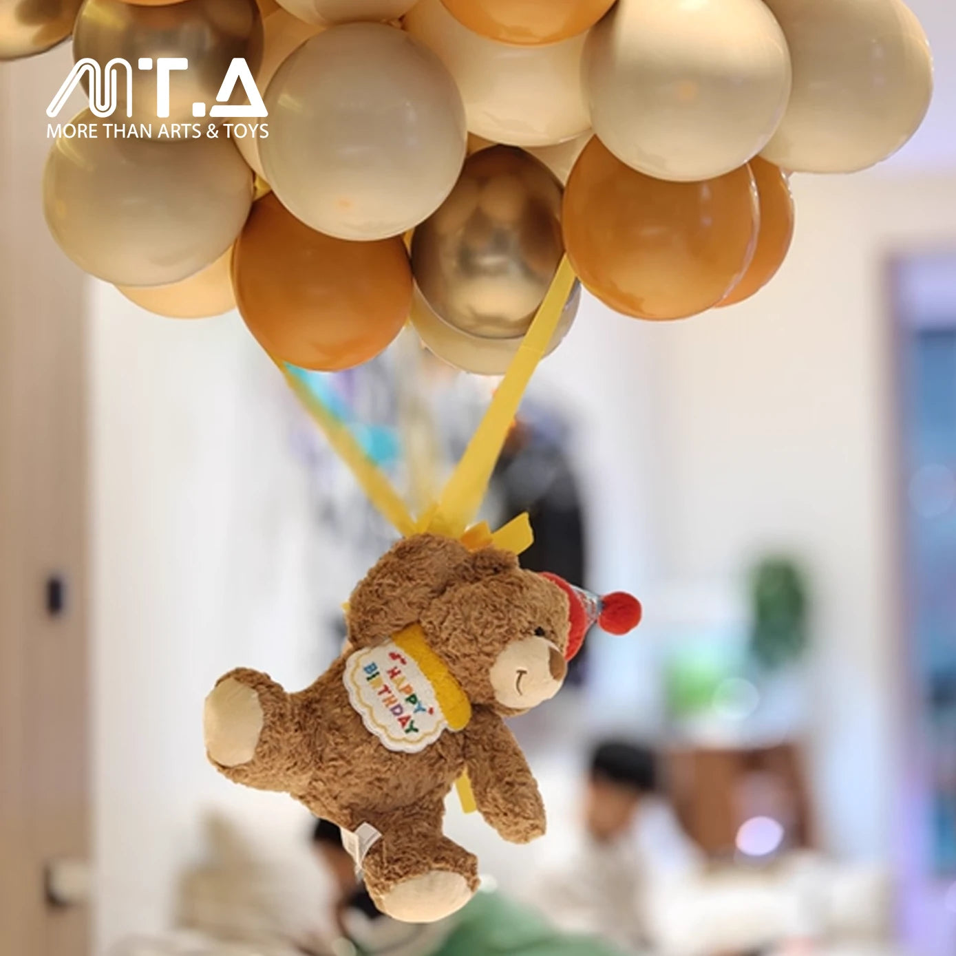 Happy Birthday Teddy Bear Plush - Blue Hat