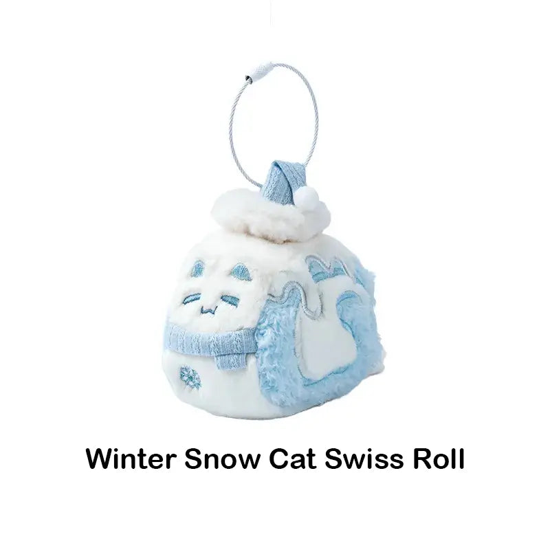 Christmas Carol Cat Swiss Roll Plush