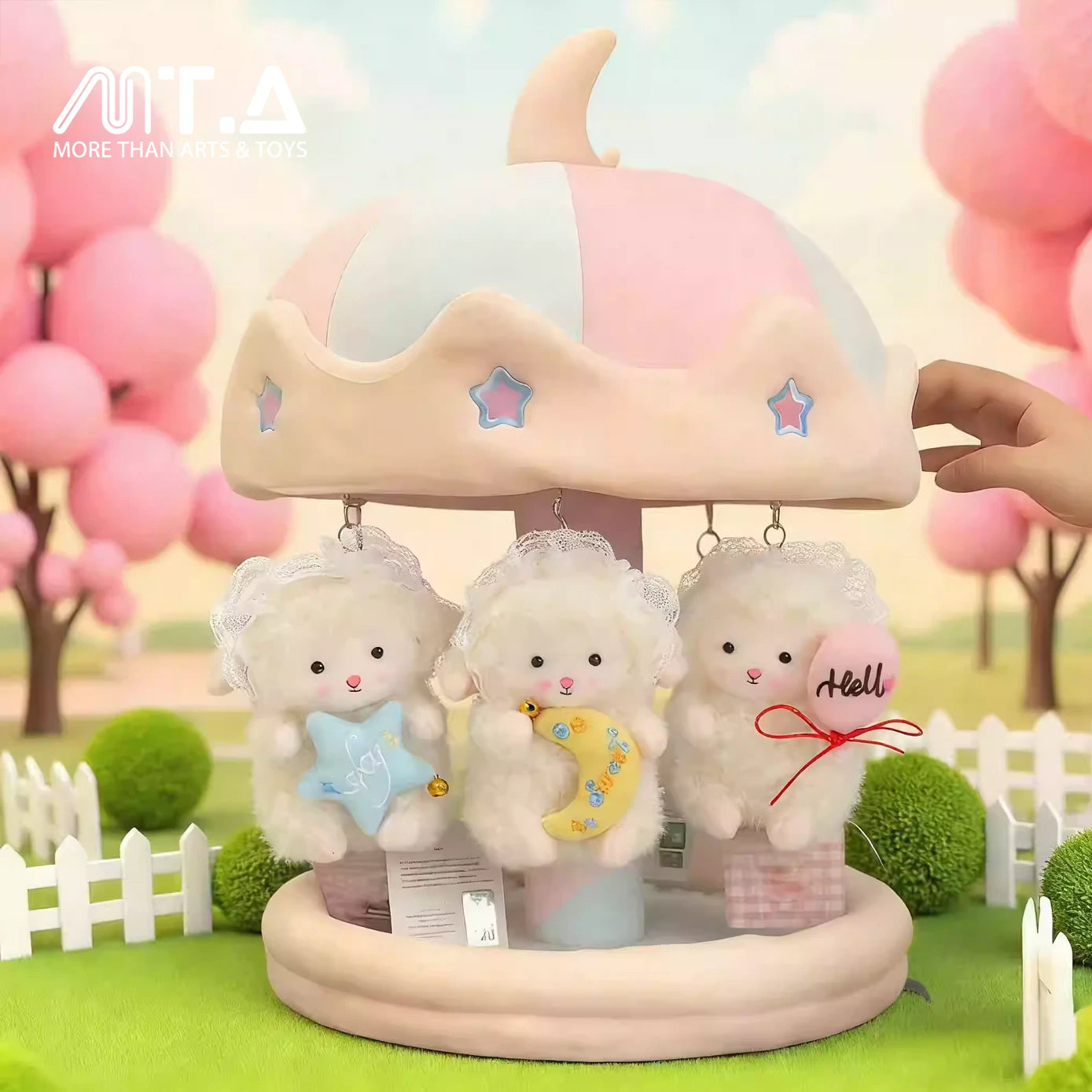 Dreamy Moonlight Carousel Plush Charm Display Stand – morethanartsandtoys