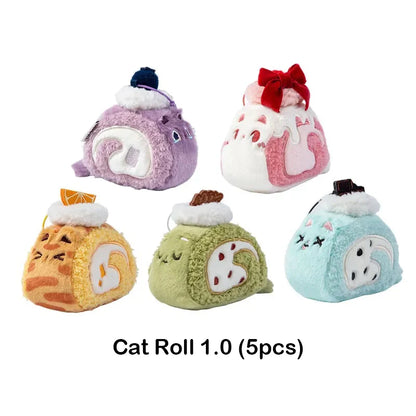 Christmas Carol Cat Swiss Roll Plush