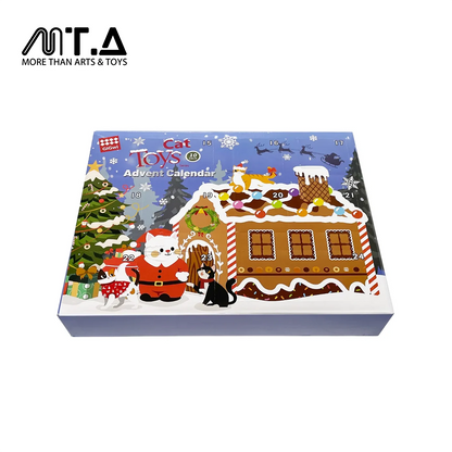 Christmas Advent Calendar Cat Toys Gift Set