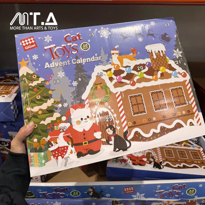 Christmas Advent Calendar Cat Toys Gift Set