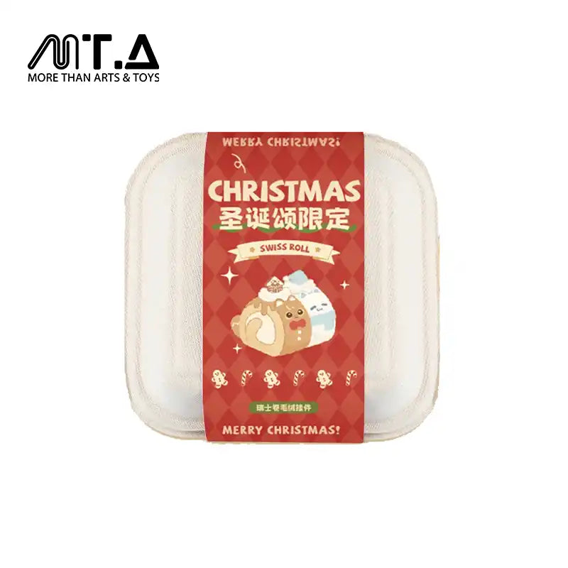Christmas Carol Cat Swiss Roll Plush