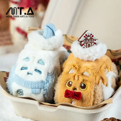 Christmas Carol Cat Swiss Roll Plush