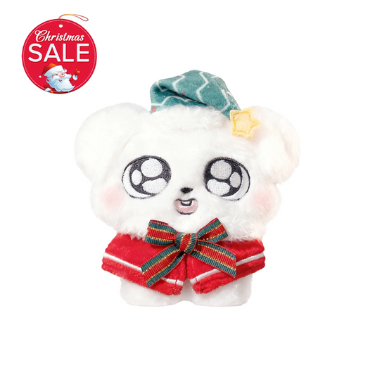 Christmas Snowy Night Dressed Puppy Plush Clip Blind Box