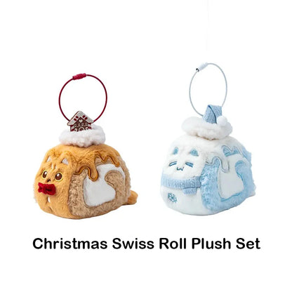 Christmas Carol Cat Swiss Roll Plush
