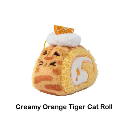 Christmas Carol Cat Swiss Roll Plush