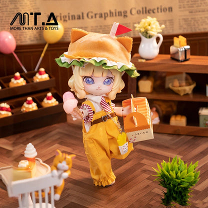 Dessert Series Cheese Meow Burger 1/12 BJD Clothing Set