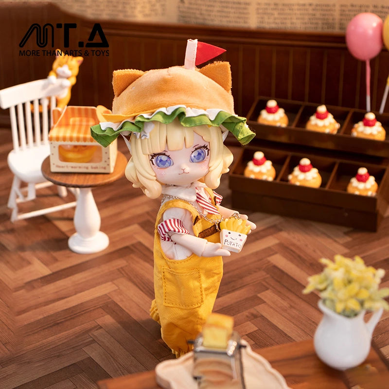Dessert Series Cheese Meow Burger 1/12 BJD Clothing Set