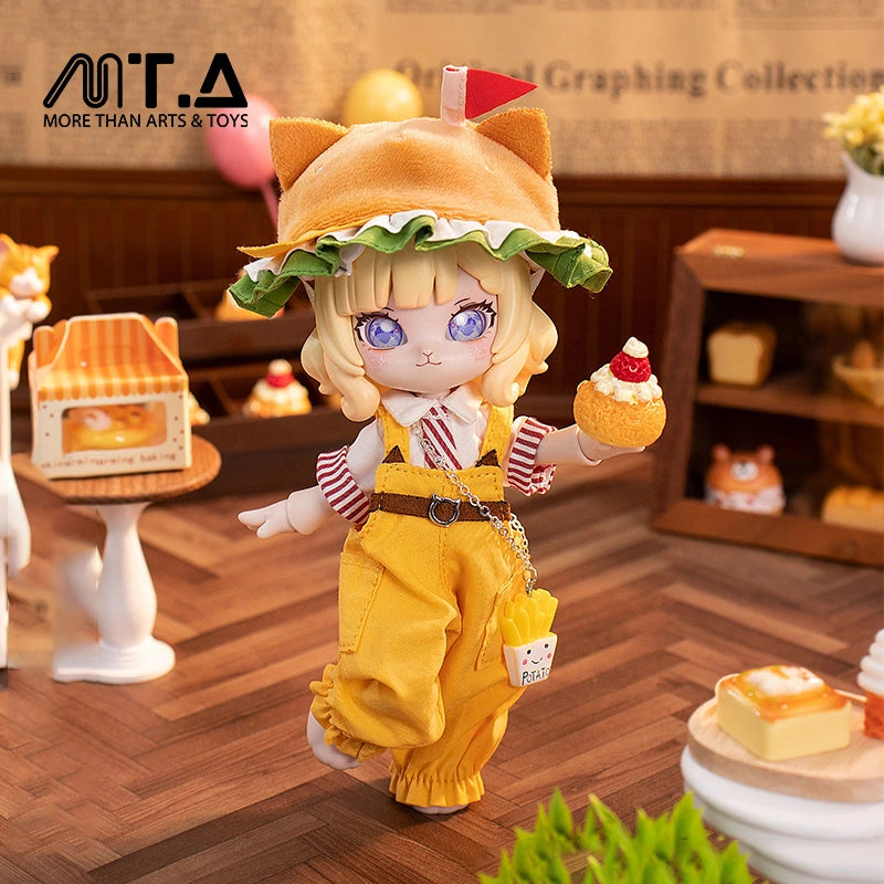 Dessert Series Cheese Meow Burger 1/12 BJD Clothing Set