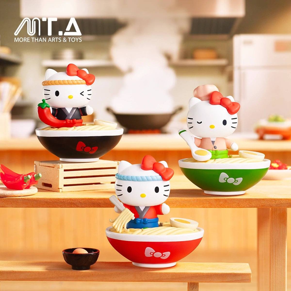 Hello Kitty Style Ramen Hall Series Bubble Bean Blind Box