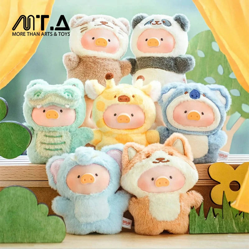LuLu the Piggy Animal Party - Puppet Show PVC Face Plush Keychain Blindbox