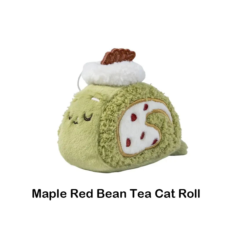 Christmas Carol Cat Swiss Roll Plush