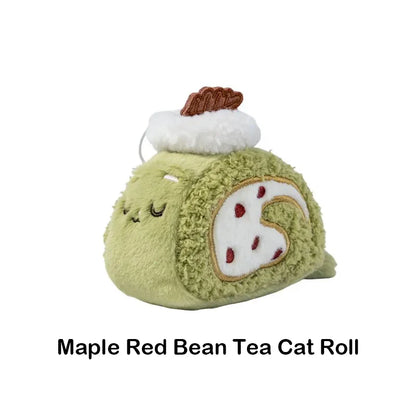 Christmas Carol Cat Swiss Roll Plush