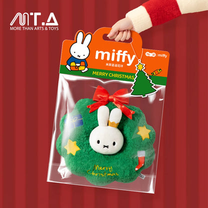 Miffy Winter Series Christmas Tree Cushion & Wreath Plush Decor
