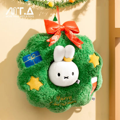 Miffy Winter Series Christmas Tree Cushion & Wreath Plush Decor