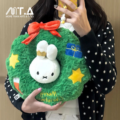 Miffy Winter Series Christmas Tree Cushion & Wreath Plush Decor