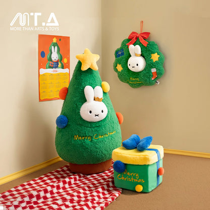 Miffy Winter Series Christmas Tree Cushion & Wreath Plush Decor