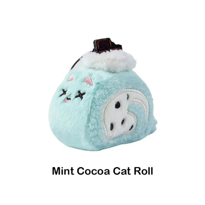 Christmas Carol Cat Swiss Roll Plush
