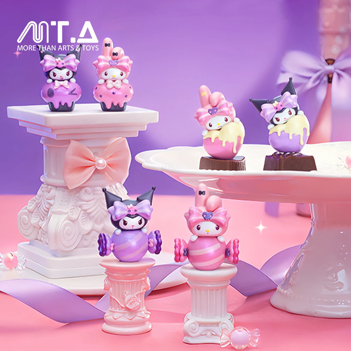 My Melody & Kuromi Sweetheart's Secret Promise Series Moetch Bean My Melody & Kuromi Sweetheart's Secret Promise Series Moetch Bean