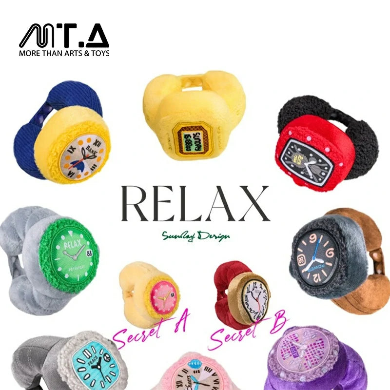 POP SUNDAY & Relax Watch Plush Pendant Blind Box