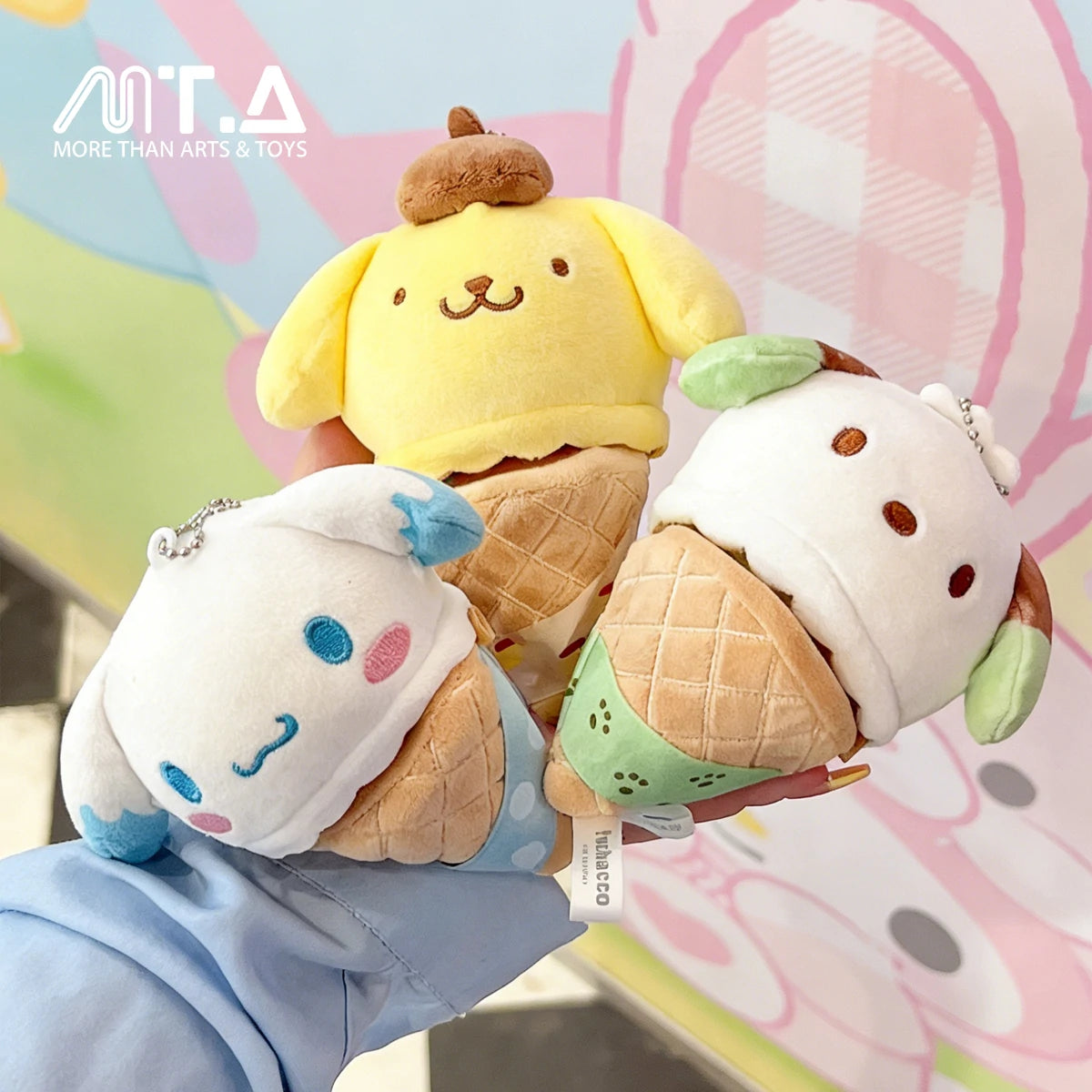 Sanrio Characters Ice Cream Cone Series Plush Relaxing Toy Blind Bag