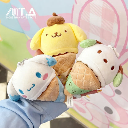 Sanrio Characters Ice Cream Cone Series Plush Relaxing Toy Blind Bag