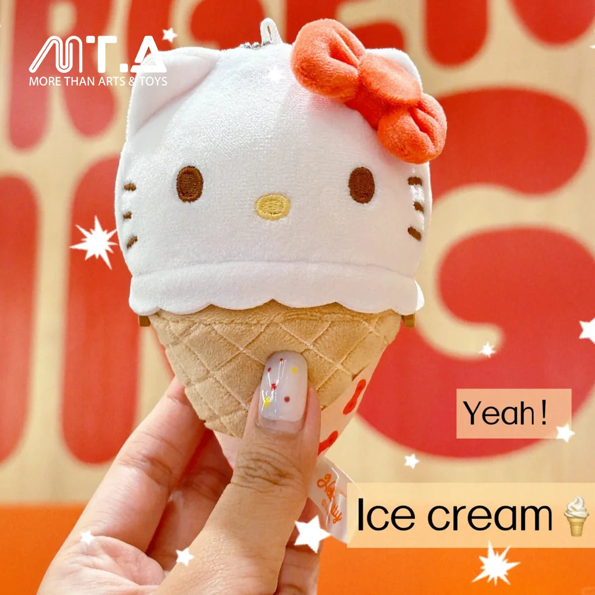 Sanrio Characters Ice Cream Cone Series Plush Relaxing Toy Blind Bag
