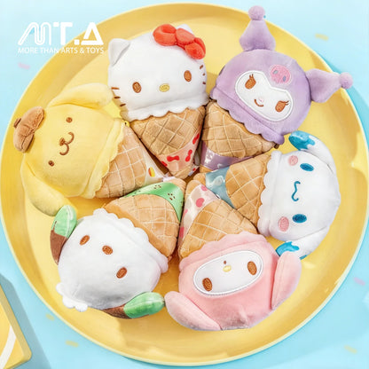 Sanrio Characters Ice Cream Cone Series Plush Relaxing Toy Blind Bag