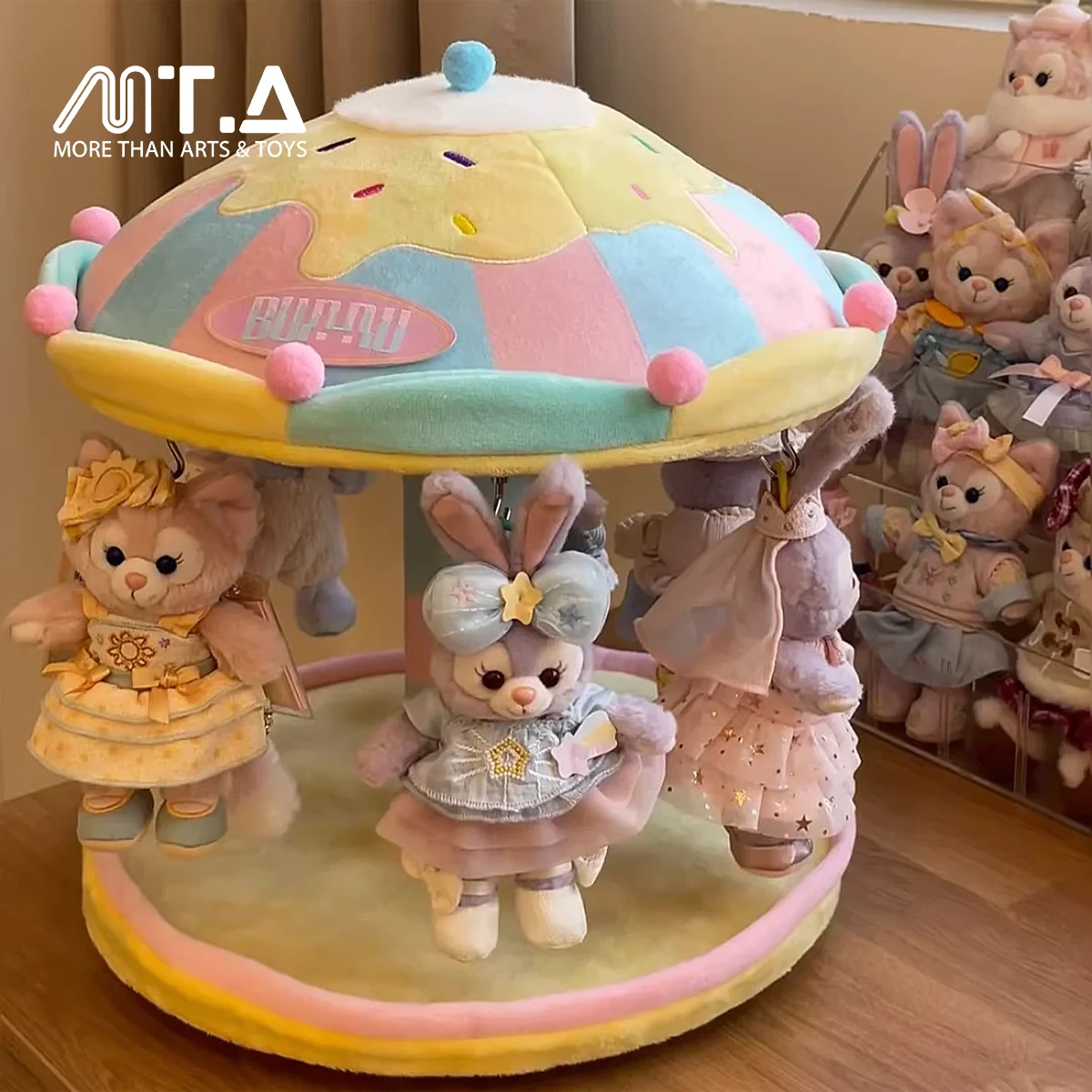 Sweet Swirl Plush Charm Display Stand | Rotating Magnetic Carousel Rack ...