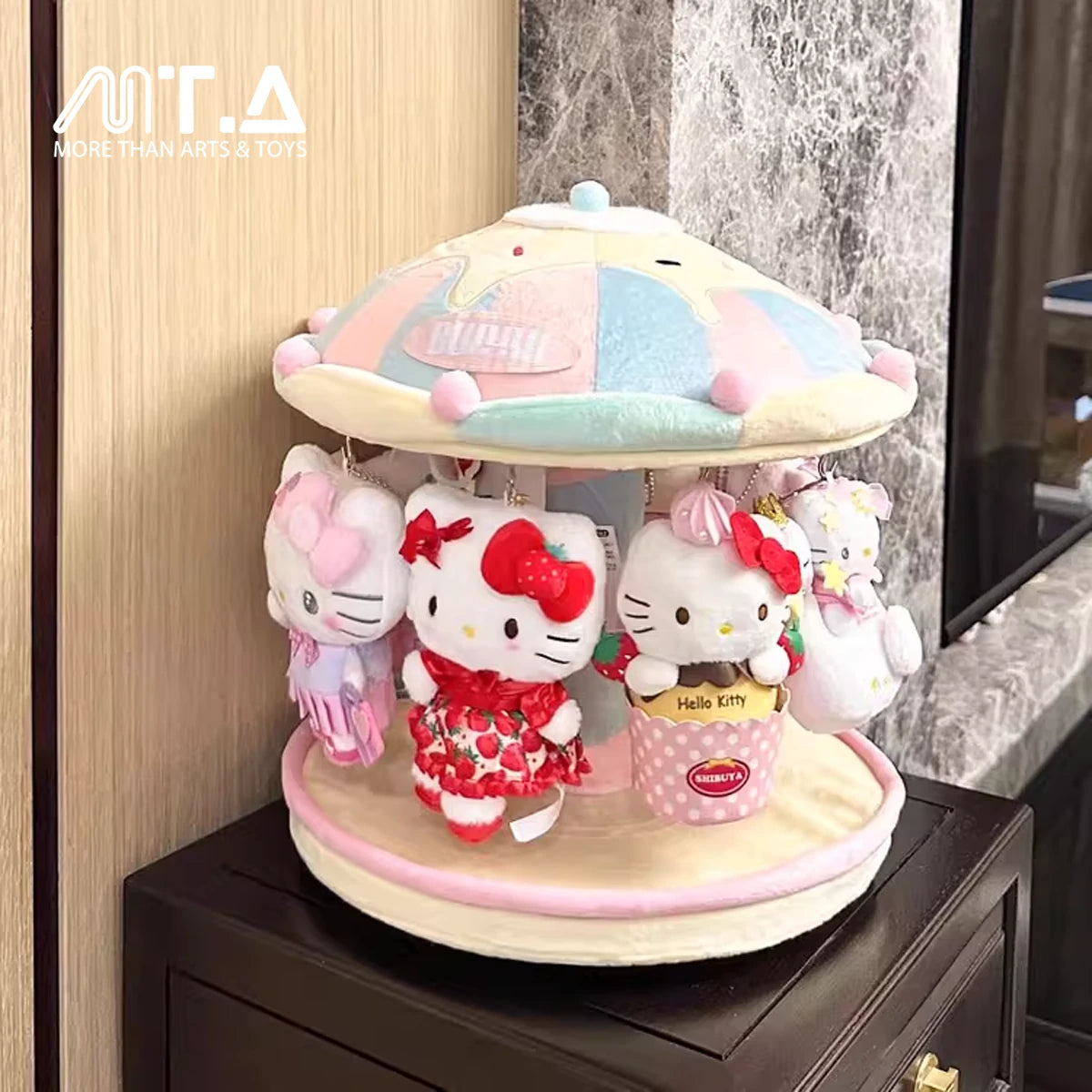 Sweet Swirl Plush Charm Display Stand | Rotating Magnetic Carousel Rack ...